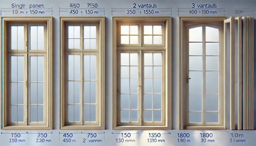 dimensions fenetre standard